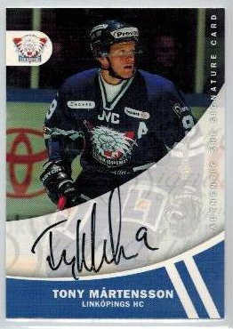 2005-06 SHL Signatures s.2 #18 Tony Mårtensson, Linköpings HC
