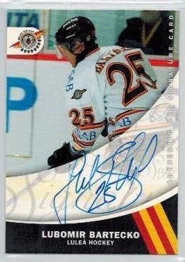 2005-06 SHL Signatures s.2 #20 Lubomir Bartecko, Luleå Hockey