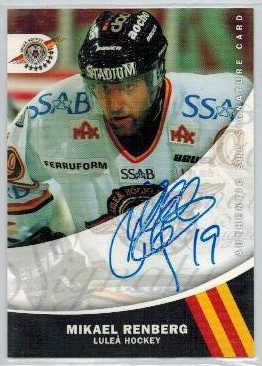 2005-06 SHL Signatures s.2 #22 Mikael Renberg, Luleå Hockey