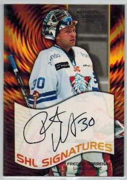 2004-05 SHL Signatures s.2 #04 Fredrik Norrena, Linköping HC