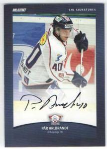 2012-13 SHL s.1 Signatures #05 Pär Arlbrandt Linköpings HC