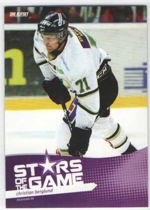 2012-13 SHL s.1 Stars of the Game #06 Christian Berglund Färjestad BK