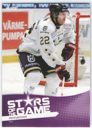 2012-13 SHL s.1 Stars of the Game #08 David Petrasek HV71