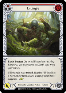 ELE013 - Entangle - Red - Common - Rainbow Foil