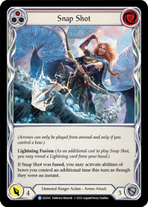 ELE041 - Snap Shot - Red - Rare  - Rainbow Foil