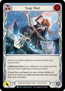 ELE043 - Snap Shot - Blue - Rare  - Rainbow Foil