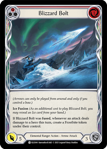 ELE044 - Blizzard Bolt - Red - Common - Rainbow Foil