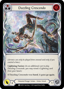 ELE053 - Dazzling Crescendo - Red - Common - Rainbow Foil
