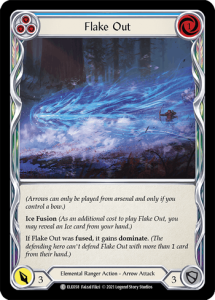 ELE058 - Flake Out - Blue - Common - Rainbow Foil