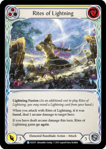 ELE071 - Rites of Lightning - Yellow - Rare