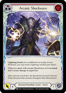 ELE073 - Arcanic Shockwave - Red - Common - Rainbow Foil