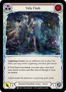 ELE076 - Vela Flash - Red - Common - Rainbow Foil