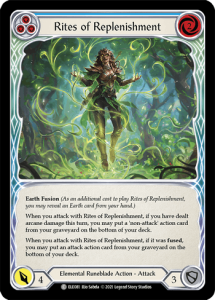 ELE081 - Rites of Replenishment - Blue - Common - Rainbow Foil