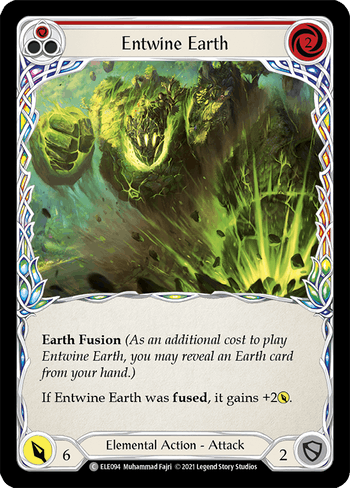 ELE094 - Entwine Earth - Red - Common  - Rainbow Foil