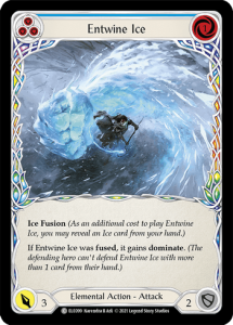 ELE099 - Entwine Ice - Blue - Rare  - Rainbow Foil
