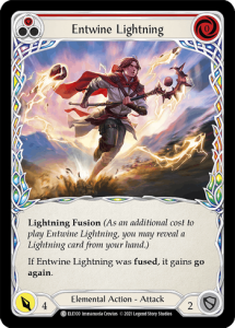 ELE100 - Entwine Lightning - Red - Common - Rainbow Foil