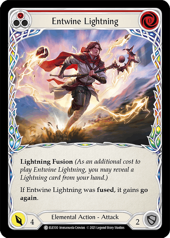 ELE100 - Entwine Lightning - Red - Common