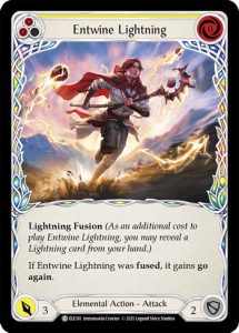 ELE101 - Entwine Lightning - Yellow - Common - Rainbow Foil
