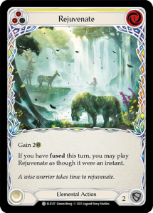 ELE107 - Rejuvenate - Yellow - Common - Rainbow Foil