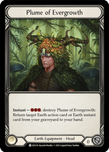 ELE116 - Plume of Evergrowth - Common - Rainbow Foil