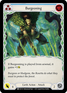ELE136 - Burgeoning - Blue - Common - Rainbow Foil