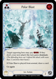 ELE166 - Polar Blast - Red - Common - Rainbow Foil