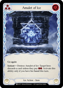 ELE172 - Amulet of Ice - Common - Rainbow Foil