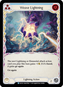 ELE182 - Weave Lightning - Blue - Rare