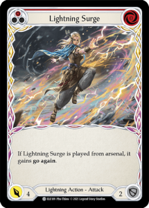 ELE189 - Lightning Surge - Red - Common