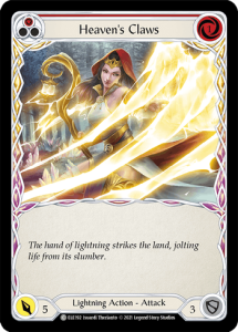 ELE192 - Heaven's Claws - Red - Common - Rainbow Foil