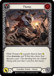 ELE209 - Thump - Red - Rare  - Rainbow Foil