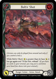 ELE217 - Bolt'n Shot - Yellow - Common - Rainbow Foil