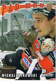 2009-10 SHL s.1 Pad Men #08 Michal Zajkowski MODO Hockey 