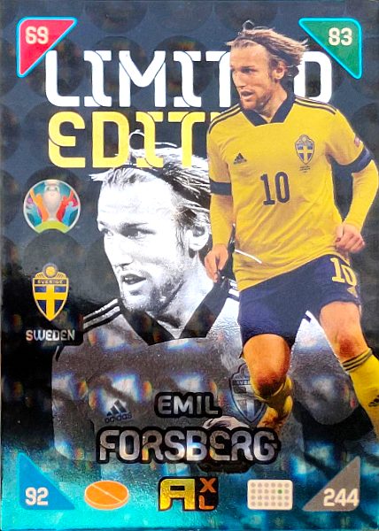 Adrenalyn Euro 2021 (Kick Off) - Emil Forsberg (Sweden) - Limited Edition