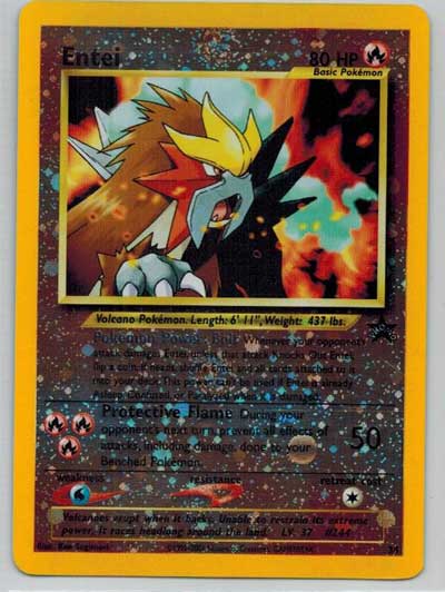Pokémon, Promo, Entei - 34 - Reverse Rare (Sealed)