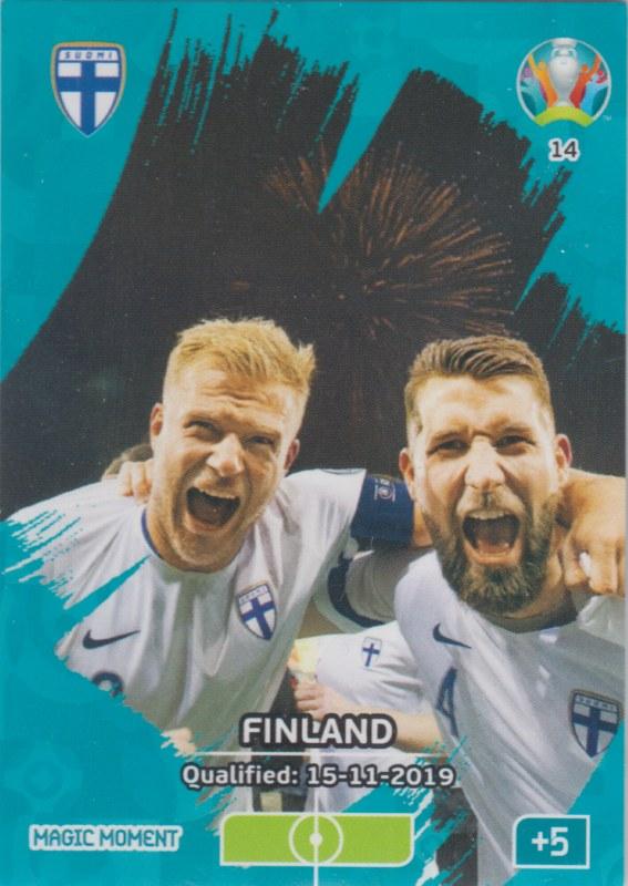 Adrenalyn Euro 2020 - 014 - Finland Qualified - Magic Moment