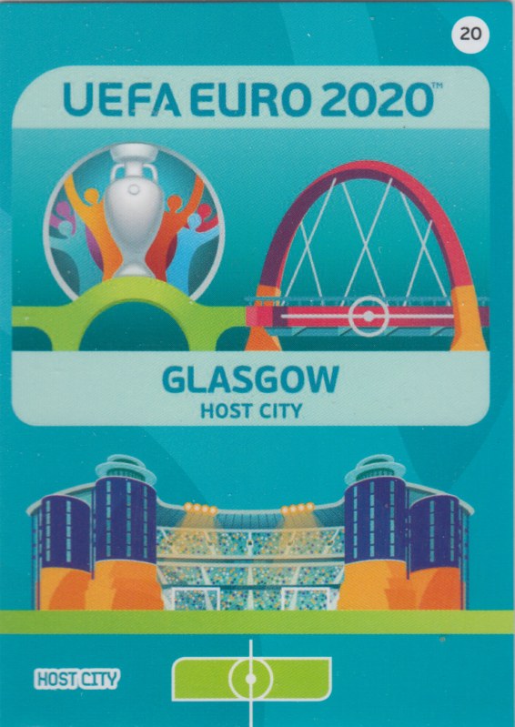 Adrenalyn Euro 2020 - 020 - Glasgow (Scotland) - Host City