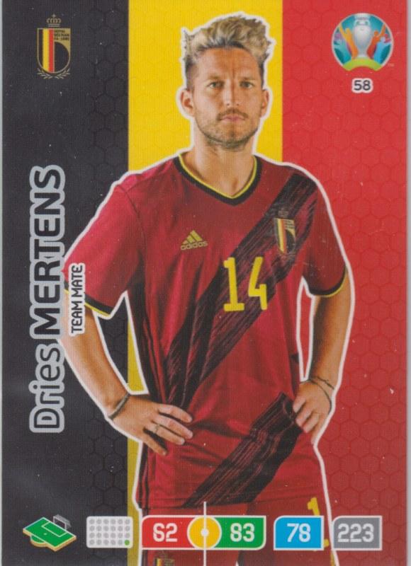 Adrenalyn Euro 2020 - 058 - Dries Mertens (Belgium) - Team Mate