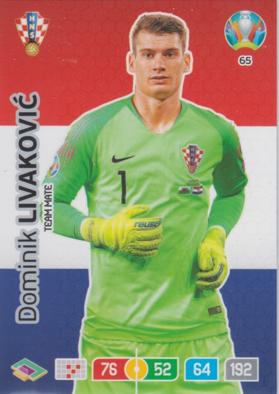 Adrenalyn Euro 2020 - 065 - Dominik Livaković (Croatia) - Team Mate