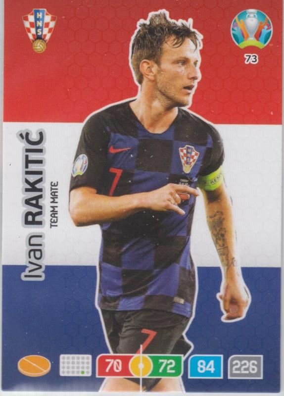 Adrenalyn Euro 2020 - 073 - Ivan Rakitić / Ivan Rakitic (Croatia) - Team Mate