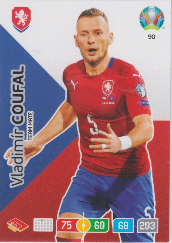 Adrenalyn Euro 2020 - 090 - Vladimír Coufal /Vladimir Coufal (Czech Republic) - Team Mate