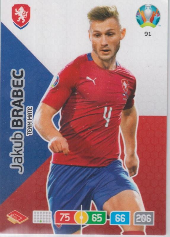Adrenalyn Euro 2020 - 091 - Jakub Brabec (Czech Republic) - Team Mate