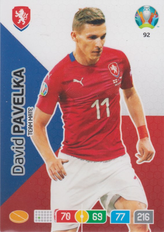 Adrenalyn Euro 2020 - 092 - David Pavelka (Czech Republic) - Team Mate
