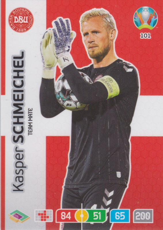 Adrenalyn Euro 2020 - 101 - Kasper Schmeichel (Denmark) - Team Mate