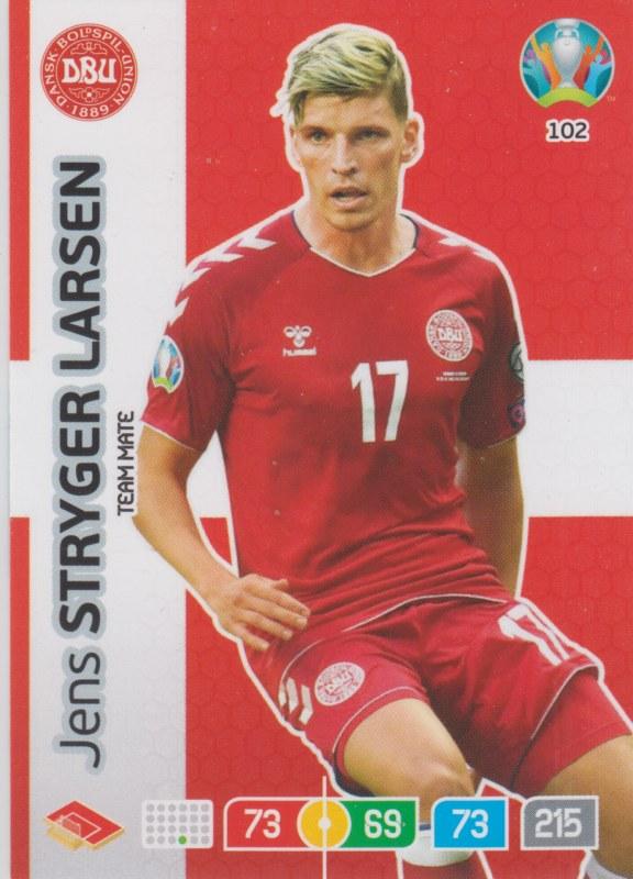 Adrenalyn Euro 2020 - 102 - Jens Stryger Larsen (Denmark) - Team Mate