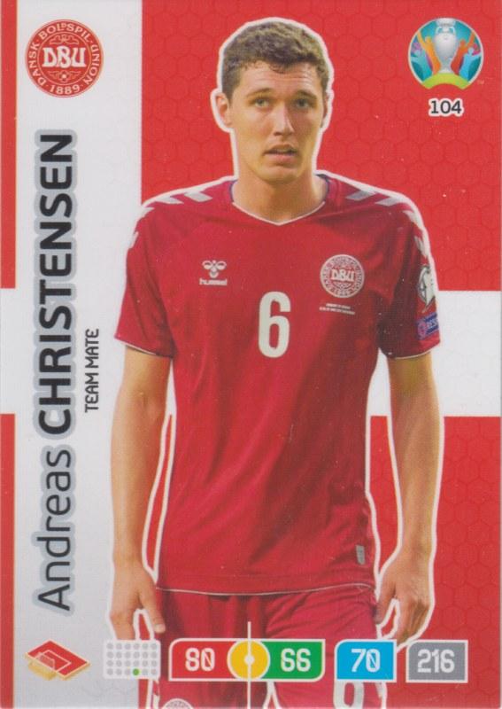 Adrenalyn Euro 2020 - 104 - Andreas Christensen (Denmark) - Team Mate