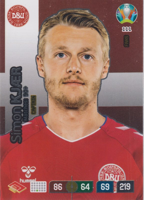 Adrenalyn Euro 2020 - 111 - Simon Kjær / Simon Kjaer (Denmark) - Captain