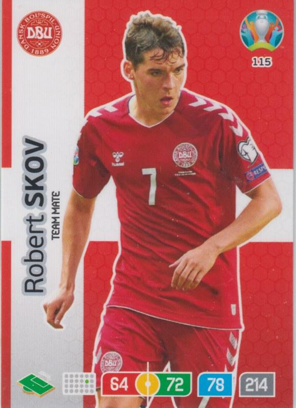 Adrenalyn Euro 2020 - 115 - Robert Skov (Denmark) - Team Mate