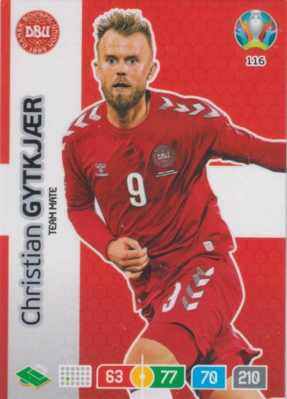 Adrenalyn Euro 2020 - 116 - Christian Gytkjær / Christian Gytkjaer (Denmark) - Team Mate