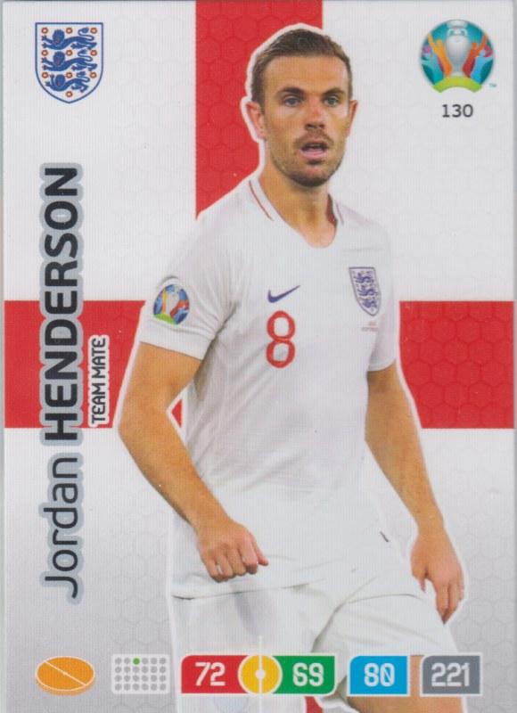 Adrenalyn Euro 2020 - 130 - Jordan Henderson (England) - Team Mate